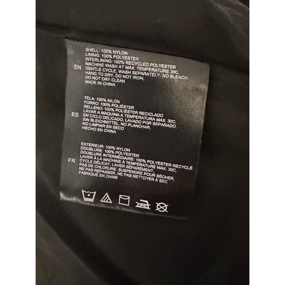 NEW NOIZE Kids Black Long Sleeve Hooded Full-Zip Puffer Jacket Size L - Picture 8 of 8